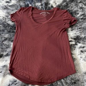 Rust red colored aeropostal v neck